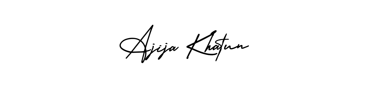 Also we have Ajija Khatun name is the best signature style. Create professional handwritten signature collection using AmerikaSignatureDemo-Regular autograph style. Ajija Khatun signature style 3 images and pictures png