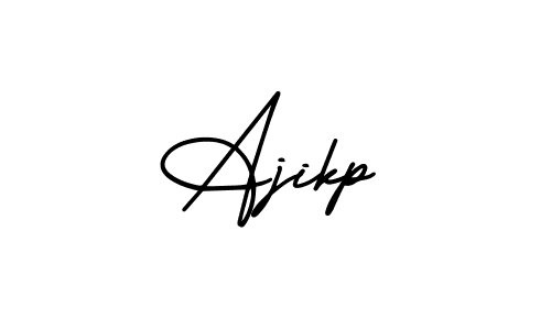 Also we have Ajikp name is the best signature style. Create professional handwritten signature collection using AmerikaSignatureDemo-Regular autograph style. Ajikp signature style 3 images and pictures png