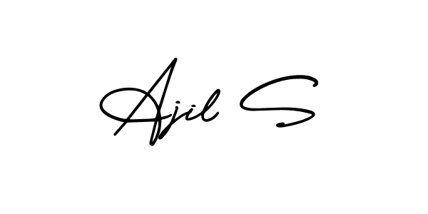 Also we have Ajil S name is the best signature style. Create professional handwritten signature collection using AmerikaSignatureDemo-Regular autograph style. Ajil S signature style 3 images and pictures png