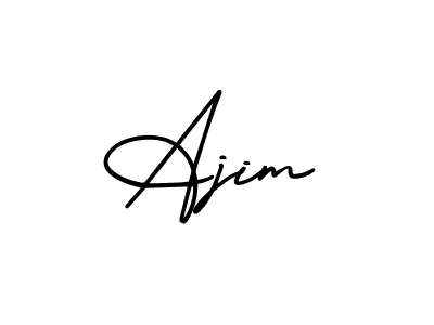 if you are searching for the best signature style for your name Ajim. so please give up your signature search. here we have designed multiple signature styles  using AmerikaSignatureDemo-Regular. Ajim signature style 3 images and pictures png