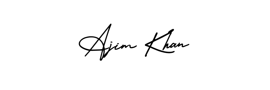 if you are searching for the best signature style for your name Ajim Khan. so please give up your signature search. here we have designed multiple signature styles  using AmerikaSignatureDemo-Regular. Ajim Khan signature style 3 images and pictures png