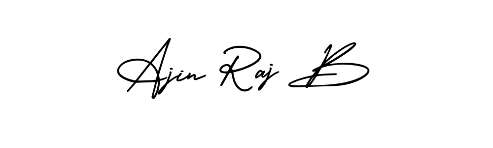 Make a beautiful signature design for name Ajin Raj B. Use this online signature maker to create a handwritten signature for free. Ajin Raj B signature style 3 images and pictures png
