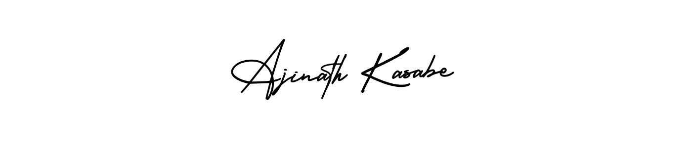 Ajinath Kasabe stylish signature style. Best Handwritten Sign (AmerikaSignatureDemo-Regular) for my name. Handwritten Signature Collection Ideas for my name Ajinath Kasabe. Ajinath Kasabe signature style 3 images and pictures png