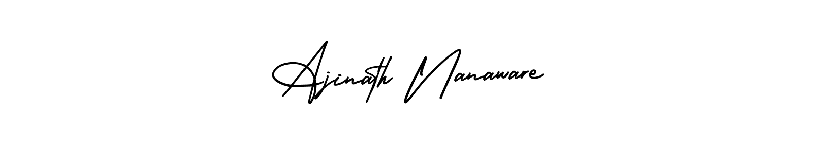 Ajinath Nanaware stylish signature style. Best Handwritten Sign (AmerikaSignatureDemo-Regular) for my name. Handwritten Signature Collection Ideas for my name Ajinath Nanaware. Ajinath Nanaware signature style 3 images and pictures png