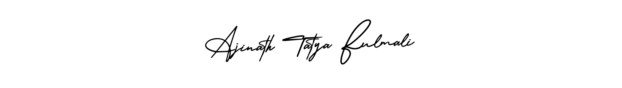 How to make Ajinath Tatya Fulmali name signature. Use AmerikaSignatureDemo-Regular style for creating short signs online. This is the latest handwritten sign. Ajinath Tatya Fulmali signature style 3 images and pictures png