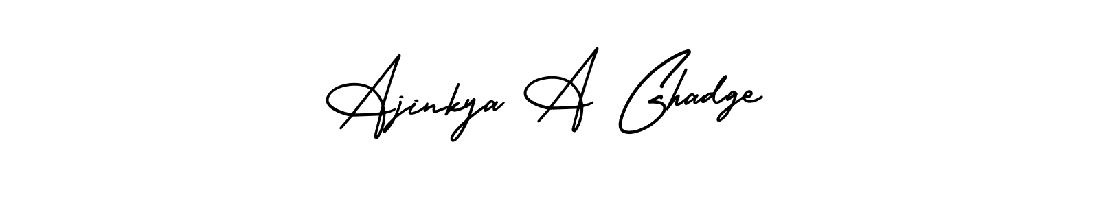 AmerikaSignatureDemo-Regular is a professional signature style that is perfect for those who want to add a touch of class to their signature. It is also a great choice for those who want to make their signature more unique. Get Ajinkya A Ghadge name to fancy signature for free. Ajinkya A Ghadge signature style 3 images and pictures png