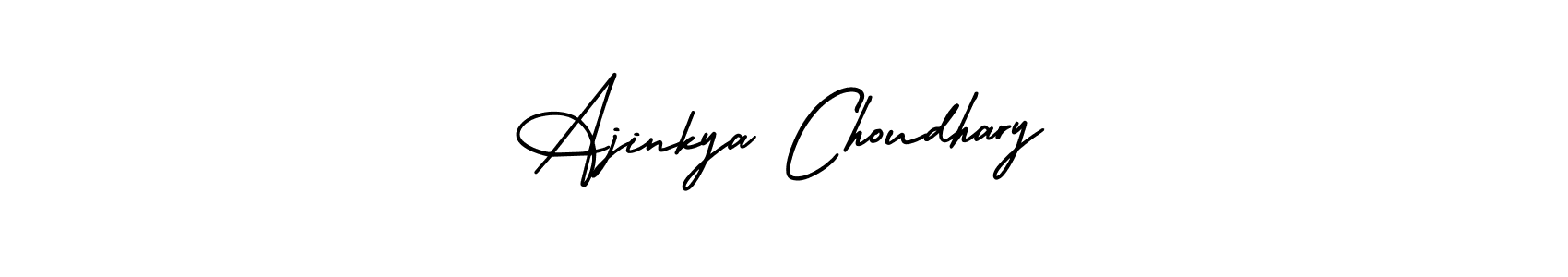 Use a signature maker to create a handwritten signature online. With this signature software, you can design (AmerikaSignatureDemo-Regular) your own signature for name Ajinkya Choudhary. Ajinkya Choudhary signature style 3 images and pictures png