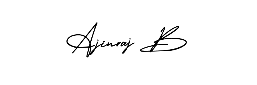 Create a beautiful signature design for name Ajinraj B. With this signature (AmerikaSignatureDemo-Regular) fonts, you can make a handwritten signature for free. Ajinraj B signature style 3 images and pictures png