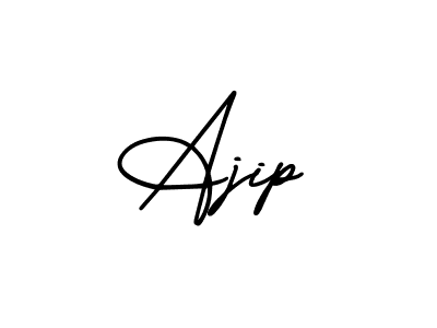 if you are searching for the best signature style for your name Ajip. so please give up your signature search. here we have designed multiple signature styles  using AmerikaSignatureDemo-Regular. Ajip signature style 3 images and pictures png