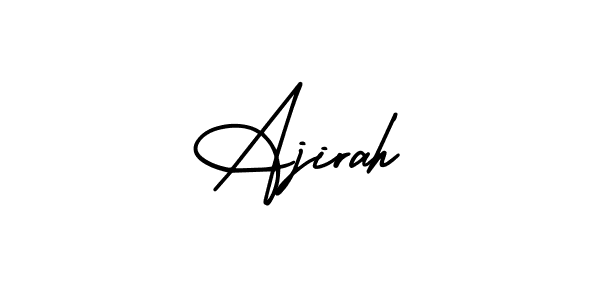 Similarly AmerikaSignatureDemo-Regular is the best handwritten signature design. Signature creator online .You can use it as an online autograph creator for name Ajirah. Ajirah signature style 3 images and pictures png