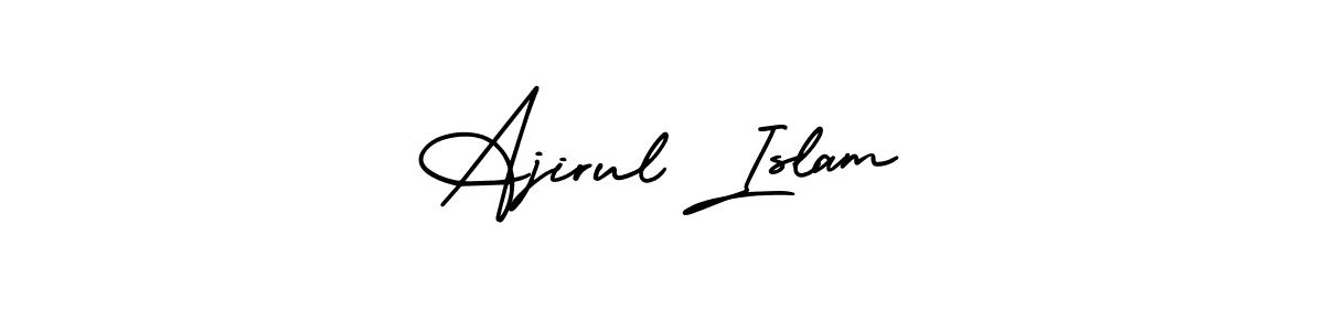 Ajirul Islam stylish signature style. Best Handwritten Sign (AmerikaSignatureDemo-Regular) for my name. Handwritten Signature Collection Ideas for my name Ajirul Islam. Ajirul Islam signature style 3 images and pictures png