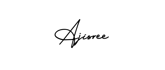 How to Draw Ajisree signature style? AmerikaSignatureDemo-Regular is a latest design signature styles for name Ajisree. Ajisree signature style 3 images and pictures png