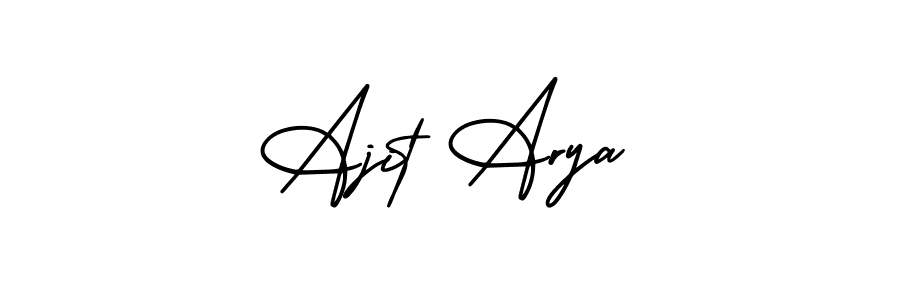 AmerikaSignatureDemo-Regular is a professional signature style that is perfect for those who want to add a touch of class to their signature. It is also a great choice for those who want to make their signature more unique. Get Ajit Arya name to fancy signature for free. Ajit Arya signature style 3 images and pictures png