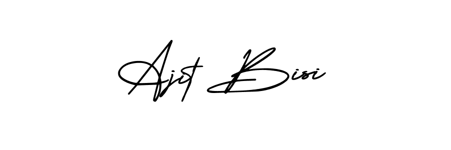 You can use this online signature creator to create a handwritten signature for the name Ajit Bisi. This is the best online autograph maker. Ajit Bisi signature style 3 images and pictures png