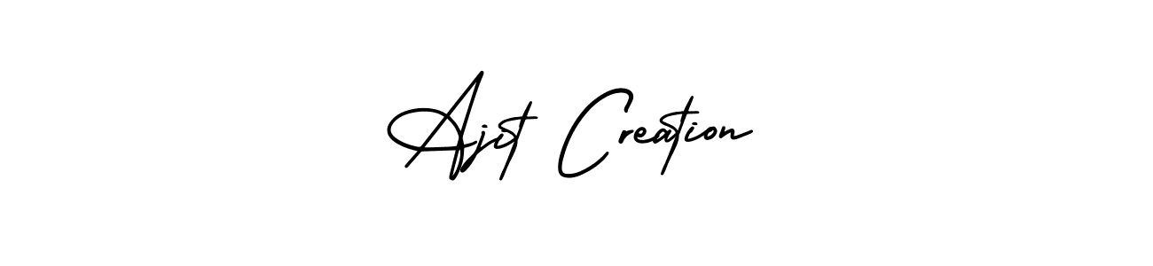 Make a beautiful signature design for name Ajit Creation. Use this online signature maker to create a handwritten signature for free. Ajit Creation signature style 3 images and pictures png