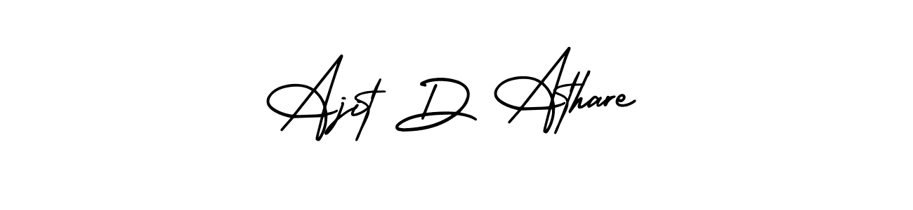 Make a beautiful signature design for name Ajit D Athare. With this signature (AmerikaSignatureDemo-Regular) style, you can create a handwritten signature for free. Ajit D Athare signature style 3 images and pictures png