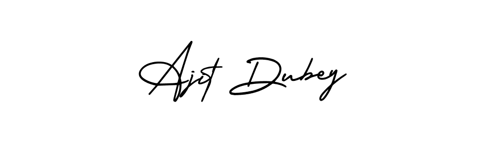 Design your own signature with our free online signature maker. With this signature software, you can create a handwritten (AmerikaSignatureDemo-Regular) signature for name Ajit Dubey. Ajit Dubey signature style 3 images and pictures png