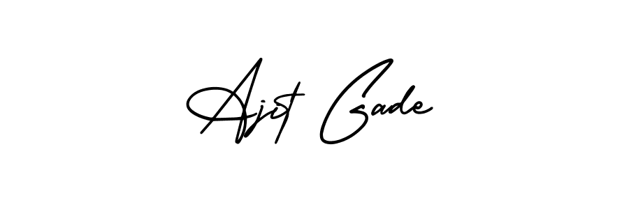 How to Draw Ajit Gade signature style? AmerikaSignatureDemo-Regular is a latest design signature styles for name Ajit Gade. Ajit Gade signature style 3 images and pictures png