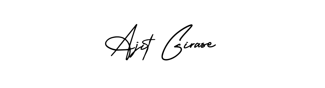 Best and Professional Signature Style for Ajit Girase. AmerikaSignatureDemo-Regular Best Signature Style Collection. Ajit Girase signature style 3 images and pictures png