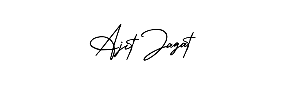 It looks lik you need a new signature style for name Ajit Jagat. Design unique handwritten (AmerikaSignatureDemo-Regular) signature with our free signature maker in just a few clicks. Ajit Jagat signature style 3 images and pictures png