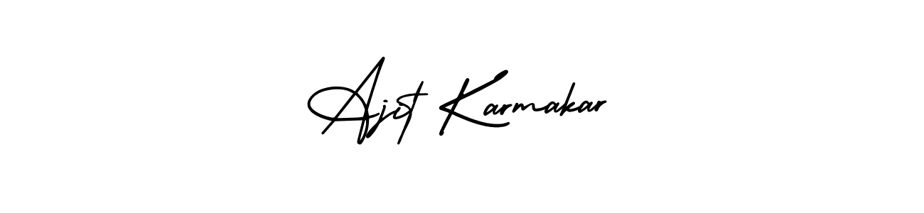 Make a beautiful signature design for name Ajit Karmakar. Use this online signature maker to create a handwritten signature for free. Ajit Karmakar signature style 3 images and pictures png