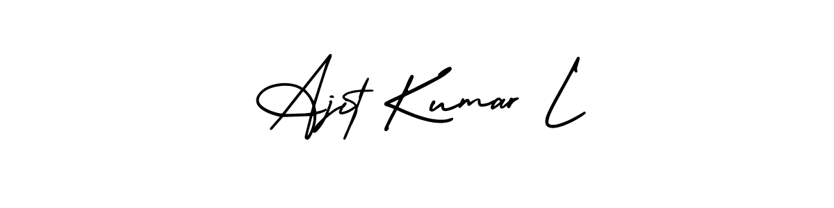 See photos of Ajit Kumar L official signature by Spectra . Check more albums & portfolios. Read reviews & check more about AmerikaSignatureDemo-Regular font. Ajit Kumar L signature style 3 images and pictures png