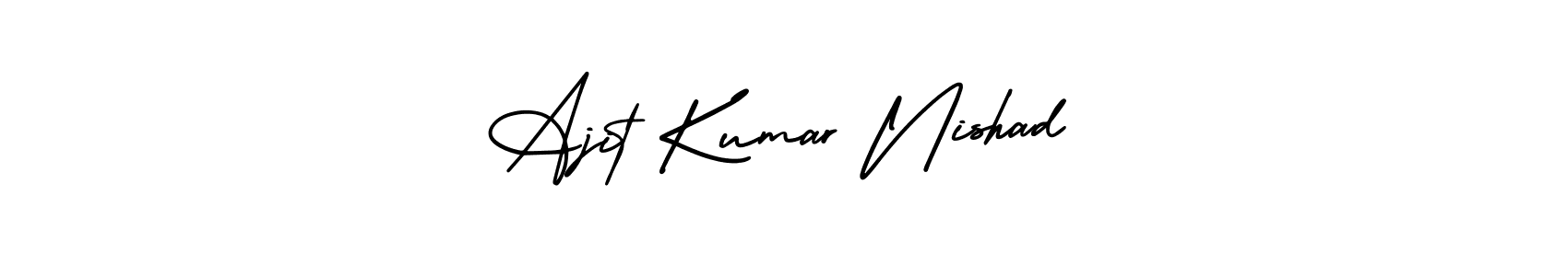 You can use this online signature creator to create a handwritten signature for the name Ajit Kumar Nishad. This is the best online autograph maker. Ajit Kumar Nishad signature style 3 images and pictures png