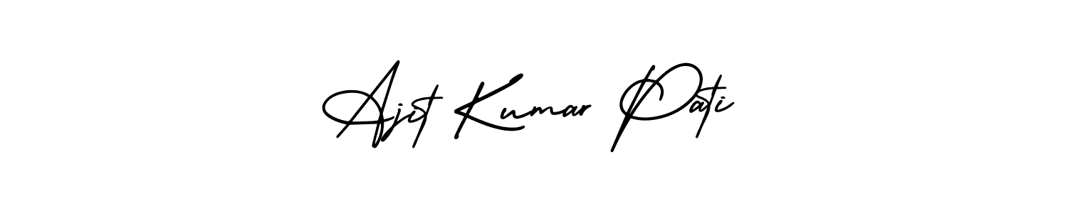 Also You can easily find your signature by using the search form. We will create Ajit Kumar Pati name handwritten signature images for you free of cost using AmerikaSignatureDemo-Regular sign style. Ajit Kumar Pati signature style 3 images and pictures png