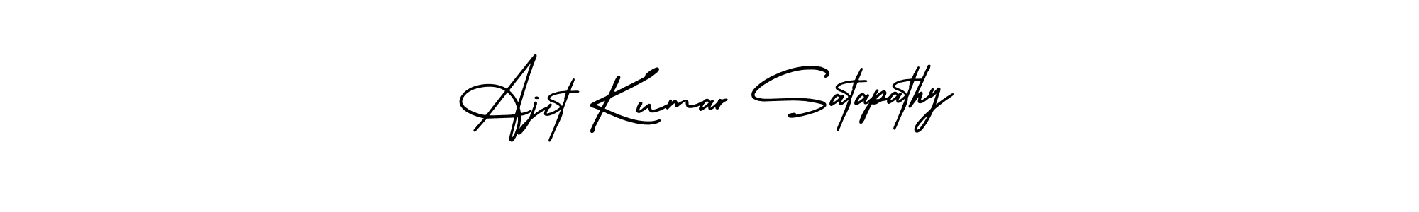 Design your own signature with our free online signature maker. With this signature software, you can create a handwritten (AmerikaSignatureDemo-Regular) signature for name Ajit Kumar Satapathy. Ajit Kumar Satapathy signature style 3 images and pictures png