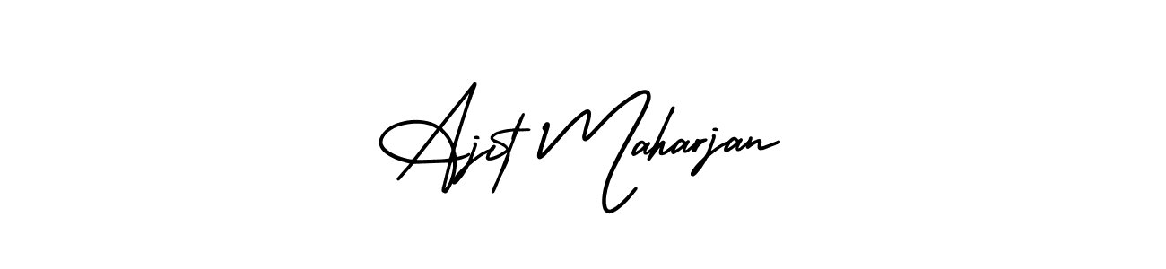Also You can easily find your signature by using the search form. We will create Ajit Maharjan name handwritten signature images for you free of cost using AmerikaSignatureDemo-Regular sign style. Ajit Maharjan signature style 3 images and pictures png