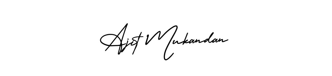 Make a beautiful signature design for name Ajit Mukandan. Use this online signature maker to create a handwritten signature for free. Ajit Mukandan signature style 3 images and pictures png