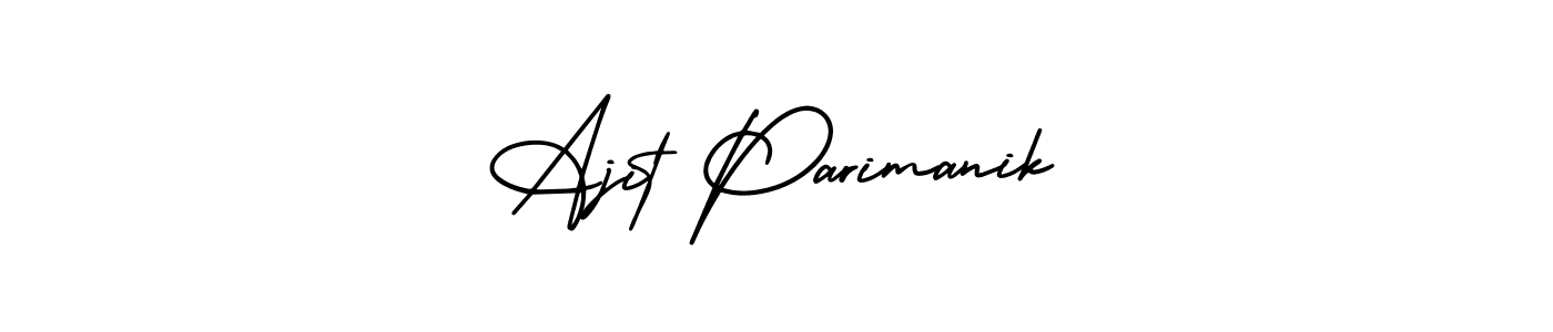 Ajit Parimanik stylish signature style. Best Handwritten Sign (AmerikaSignatureDemo-Regular) for my name. Handwritten Signature Collection Ideas for my name Ajit Parimanik. Ajit Parimanik signature style 3 images and pictures png