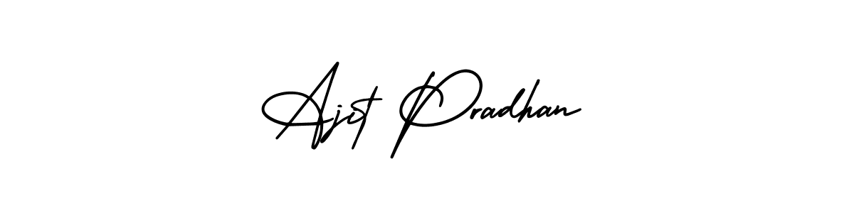 How to make Ajit Pradhan signature? AmerikaSignatureDemo-Regular is a professional autograph style. Create handwritten signature for Ajit Pradhan name. Ajit Pradhan signature style 3 images and pictures png