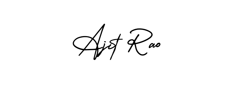 Ajit Rao stylish signature style. Best Handwritten Sign (AmerikaSignatureDemo-Regular) for my name. Handwritten Signature Collection Ideas for my name Ajit Rao. Ajit Rao signature style 3 images and pictures png