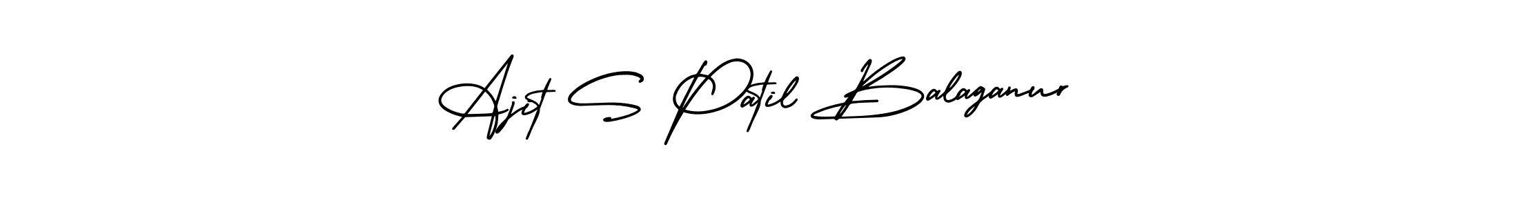 Ajit S Patil Balaganur stylish signature style. Best Handwritten Sign (AmerikaSignatureDemo-Regular) for my name. Handwritten Signature Collection Ideas for my name Ajit S Patil Balaganur. Ajit S Patil Balaganur signature style 3 images and pictures png