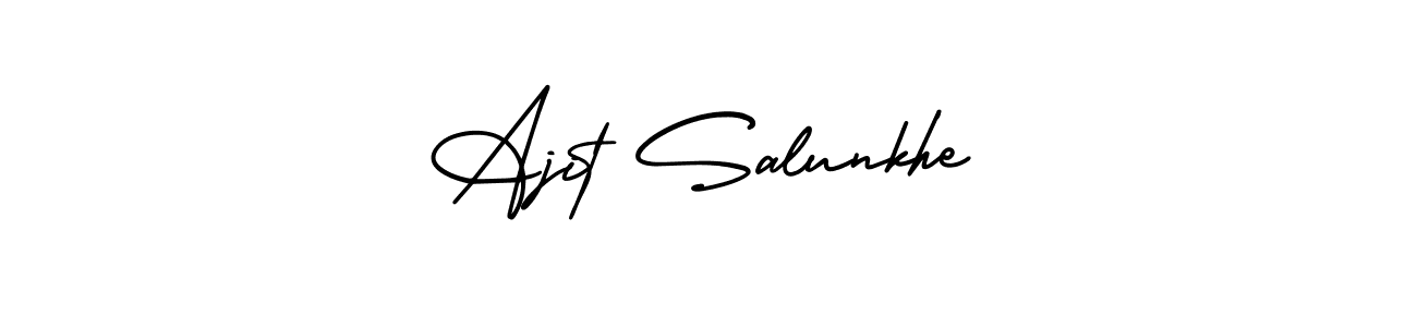 Also we have Ajit Salunkhe name is the best signature style. Create professional handwritten signature collection using AmerikaSignatureDemo-Regular autograph style. Ajit Salunkhe signature style 3 images and pictures png
