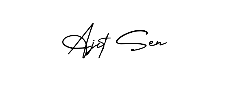 Make a short Ajit Sen signature style. Manage your documents anywhere anytime using AmerikaSignatureDemo-Regular. Create and add eSignatures, submit forms, share and send files easily. Ajit Sen signature style 3 images and pictures png