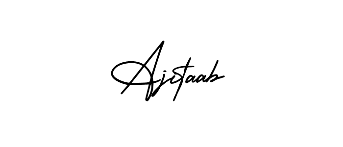 Create a beautiful signature design for name Ajitaab. With this signature (AmerikaSignatureDemo-Regular) fonts, you can make a handwritten signature for free. Ajitaab signature style 3 images and pictures png