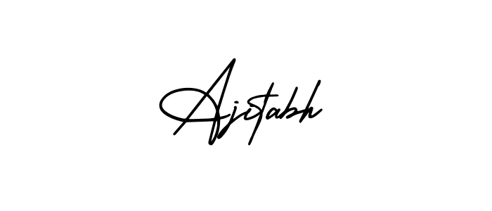 Make a beautiful signature design for name Ajitabh. Use this online signature maker to create a handwritten signature for free. Ajitabh signature style 3 images and pictures png