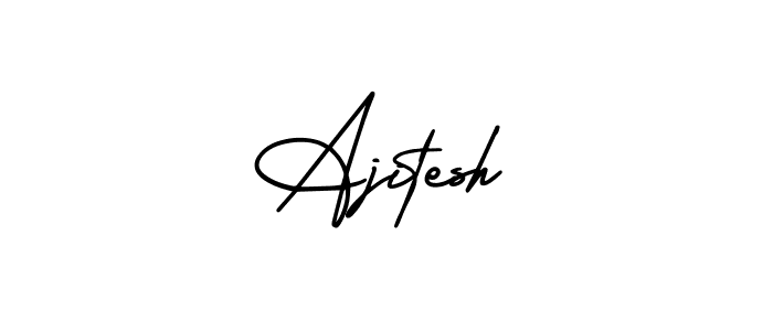 It looks lik you need a new signature style for name Ajitesh. Design unique handwritten (AmerikaSignatureDemo-Regular) signature with our free signature maker in just a few clicks. Ajitesh signature style 3 images and pictures png