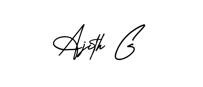 You can use this online signature creator to create a handwritten signature for the name Ajith G. This is the best online autograph maker. Ajith G signature style 3 images and pictures png