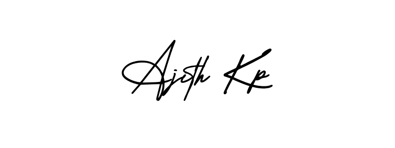 How to Draw Ajith Kp signature style? AmerikaSignatureDemo-Regular is a latest design signature styles for name Ajith Kp. Ajith Kp signature style 3 images and pictures png