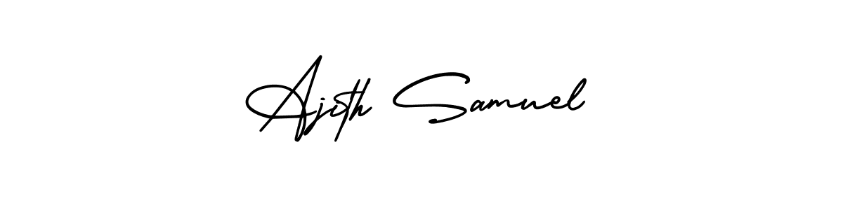 Create a beautiful signature design for name Ajith Samuel. With this signature (AmerikaSignatureDemo-Regular) fonts, you can make a handwritten signature for free. Ajith Samuel signature style 3 images and pictures png