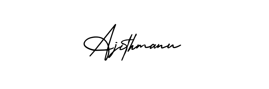 Also we have Ajithmanu name is the best signature style. Create professional handwritten signature collection using AmerikaSignatureDemo-Regular autograph style. Ajithmanu signature style 3 images and pictures png