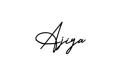 Ajiya stylish signature style. Best Handwritten Sign (AmerikaSignatureDemo-Regular) for my name. Handwritten Signature Collection Ideas for my name Ajiya. Ajiya signature style 3 images and pictures png