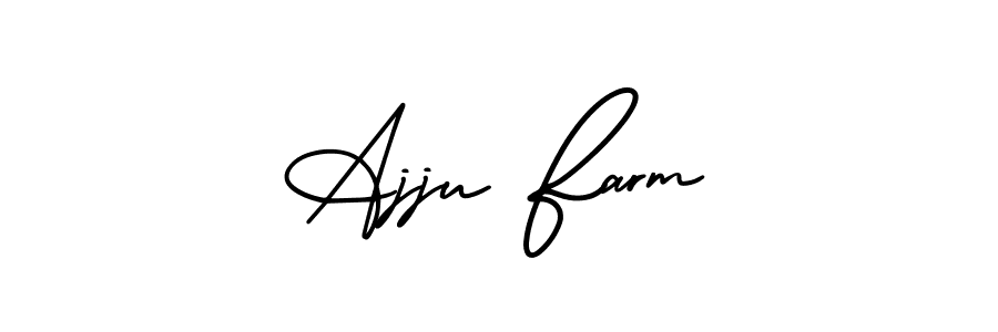 Make a beautiful signature design for name Ajju Farm. Use this online signature maker to create a handwritten signature for free. Ajju Farm signature style 3 images and pictures png