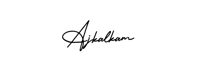 AmerikaSignatureDemo-Regular is a professional signature style that is perfect for those who want to add a touch of class to their signature. It is also a great choice for those who want to make their signature more unique. Get Ajkalkam name to fancy signature for free. Ajkalkam signature style 3 images and pictures png