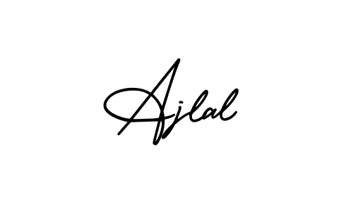 You should practise on your own different ways (AmerikaSignatureDemo-Regular) to write your name (Ajlal) in signature. don't let someone else do it for you. Ajlal signature style 3 images and pictures png