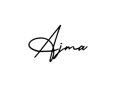 It looks lik you need a new signature style for name Ajma. Design unique handwritten (AmerikaSignatureDemo-Regular) signature with our free signature maker in just a few clicks. Ajma signature style 3 images and pictures png