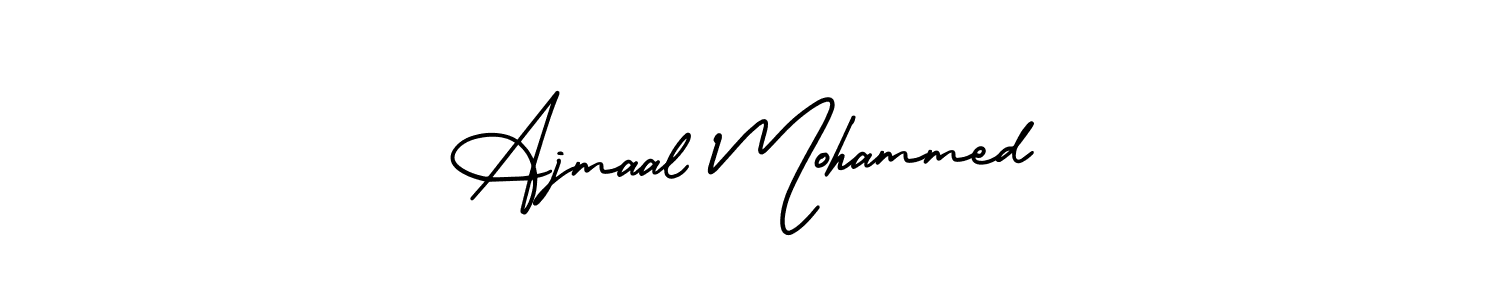 Also You can easily find your signature by using the search form. We will create Ajmaal Mohammed name handwritten signature images for you free of cost using AmerikaSignatureDemo-Regular sign style. Ajmaal Mohammed signature style 3 images and pictures png